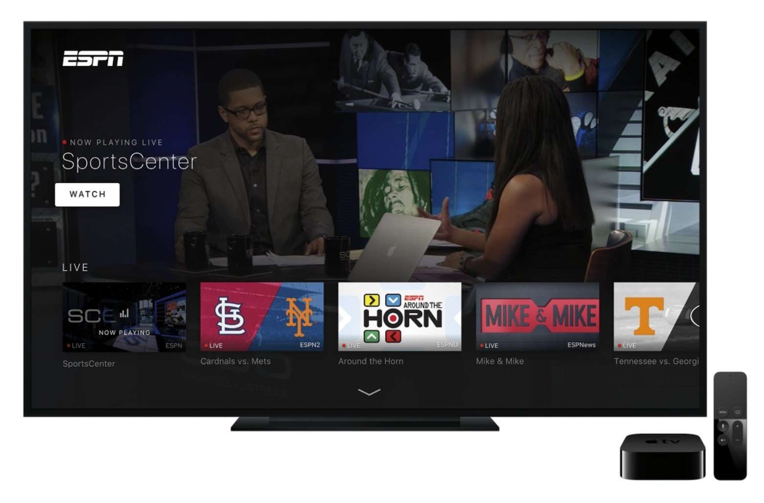 lg apple tv app espn